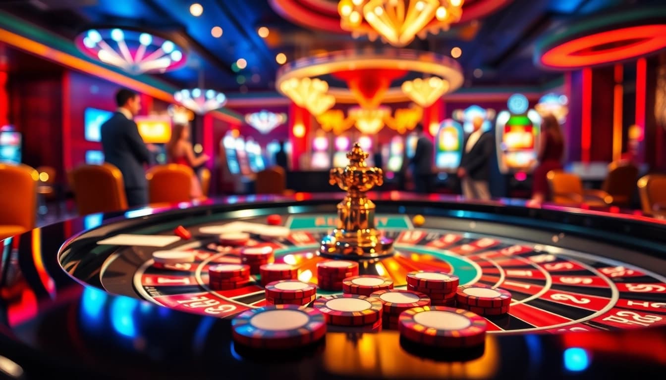 Gewinnen Sie mit casino bonus ohne einzahlung neu am Roulettetisch in einem glamourösen Casino.