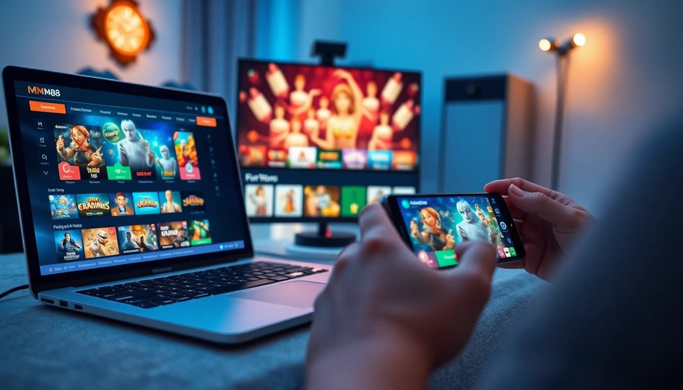 Explore the user-friendly interface of MM88 at https://mm88.in.net, showcasing diverse games on multiple devices.