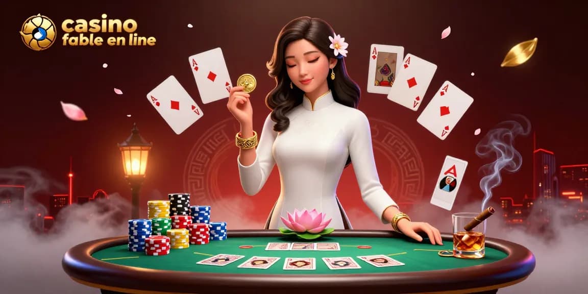 Jouez de manière responsable au casino fiable en ligne tout en profitant du poker avec des jetons et des cartes colorés.