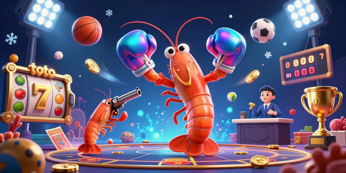 Toto gaming scenes with vibrant characters and casino elements creating thrilling gambling excitement.