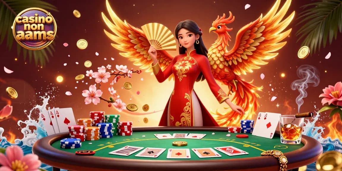 Interagisci con giochi emozionanti su casinò non aams con personaggi vivaci, monete d'oro e elementi di poker.