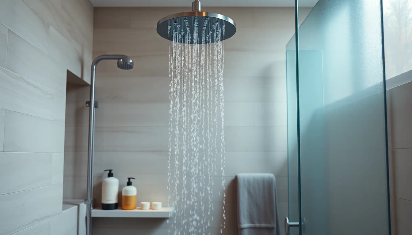 Experience the sleek design of a premium shower uk setup in a stylish bathroom environment.