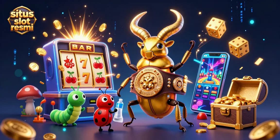 Experience thrilling wins at situs slot resmi, featuring dynamic slot machines and charming characters.