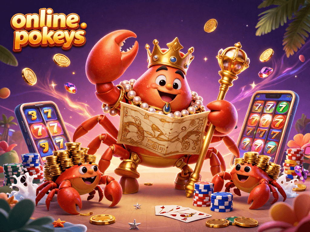 Engage with online pokies in a magical 3D casino scene filled with treasures and excitement.