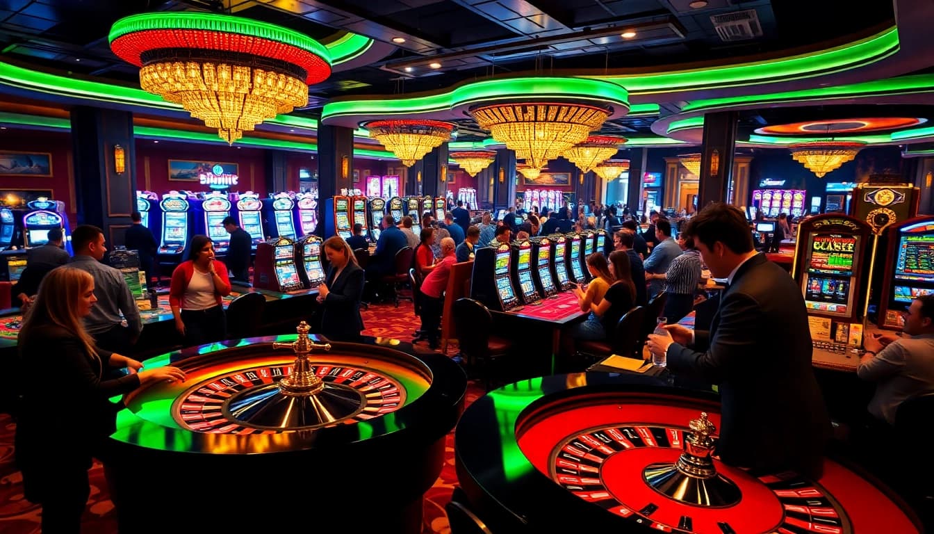 Mainkan situs toto di meja roulette kasino mewah dengan suasana yang ceria.