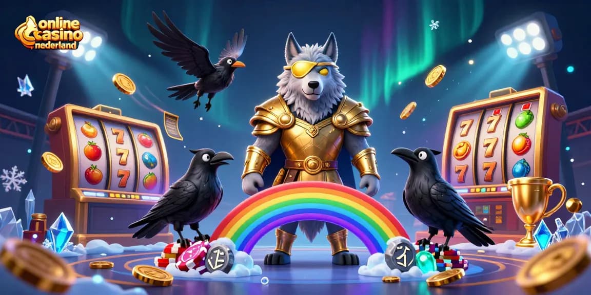 Explore online casino nederland with a dazzling 3D illustration featuring mythical elements and vibrant gaming symbols.