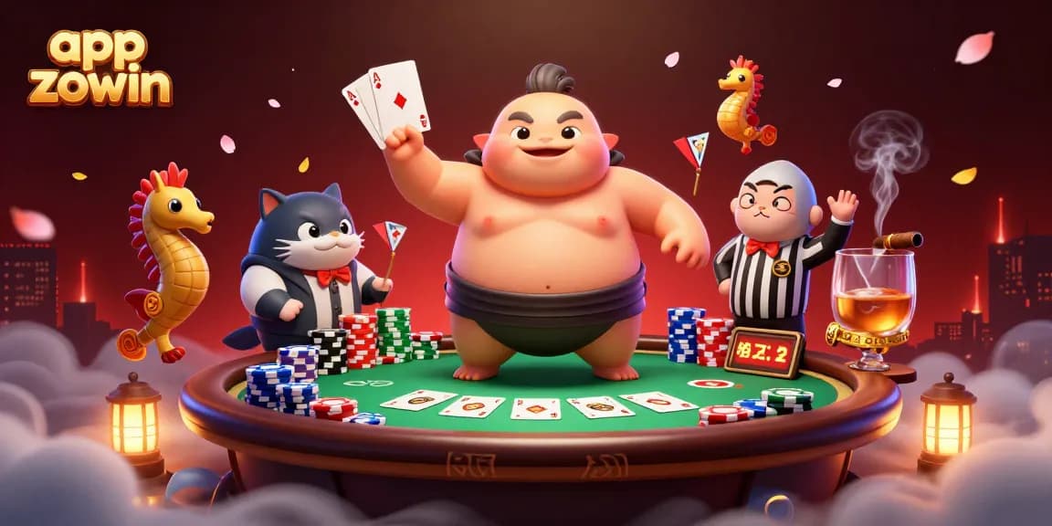 Engage with exciting games on app zowin featuring casino elements and vibrant characters.