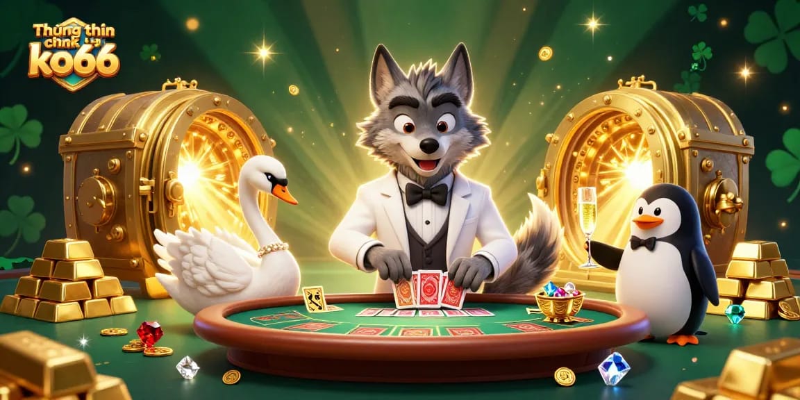 Experience the winning strategies and regulations with Thông tin chính sách ko66 through this vibrant casino-themed illustration.