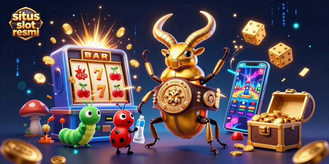 Experience thrilling wins at situs slot resmi, featuring dynamic slot machines and charming characters.