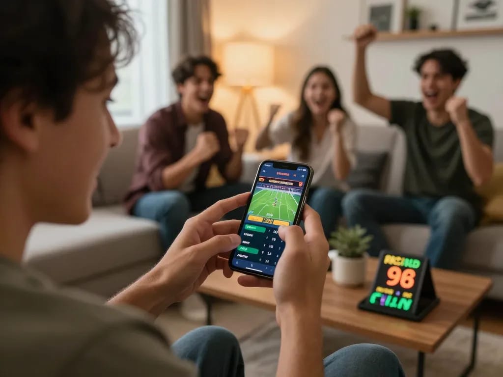 Exciting interaction with Canada online casinos reddit platform during sports betting.