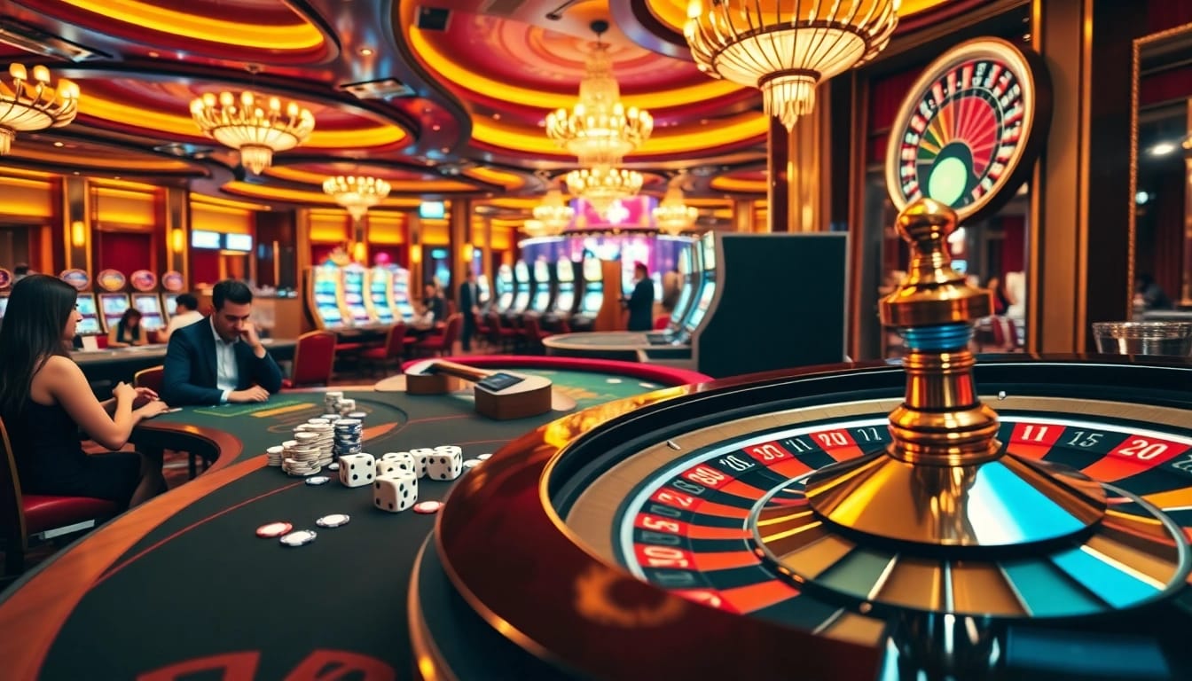 Engaging players at a casino table with 388bet online gaming atmosphere.