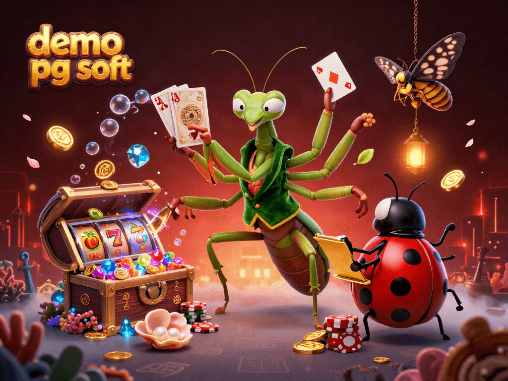 Experience thrilling action in the demo slot pg soft, featuring exciting slot reels and animated characters.