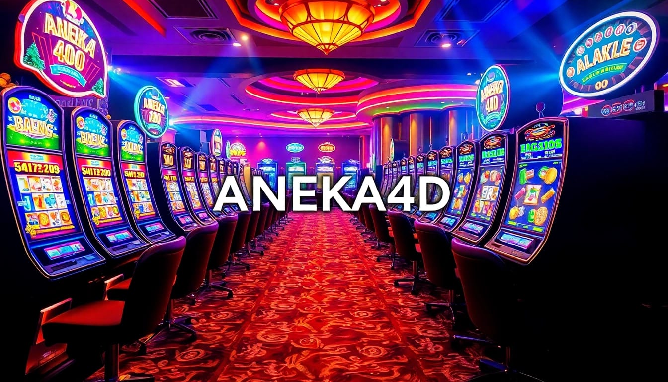 Slot Aneka4D menampilkan aksi yang penuh warna dengan pemain yang memenangkan taruhan tinggi dan menikmati sensasi permainan kasino.