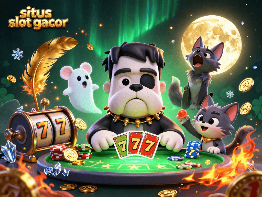 Engage with situs slot gacor through thrilling 3D caricatures featuring vibrant casino elements.