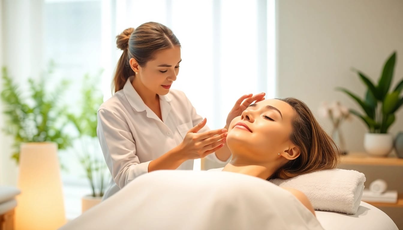 Experience rejuvenation with the Best esthetician in Forest Hills during a tranquil facial treatment.