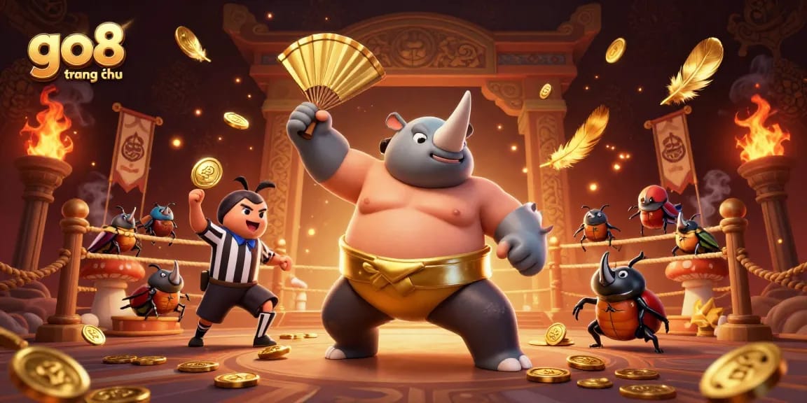 Engage in top-tier entertainment at go8 trang chủ with dynamic beetle champions, golden coins, and vibrant casino themes.