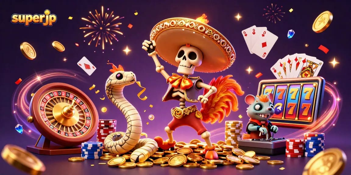 Experience the vibrant wins at superjp with our thrilling casino characters and action-packed gameplay!