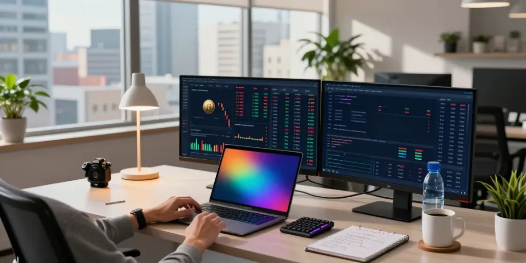 J-Quants比較 insights in modern crypto workspace with real-time stock data and analysis tools.