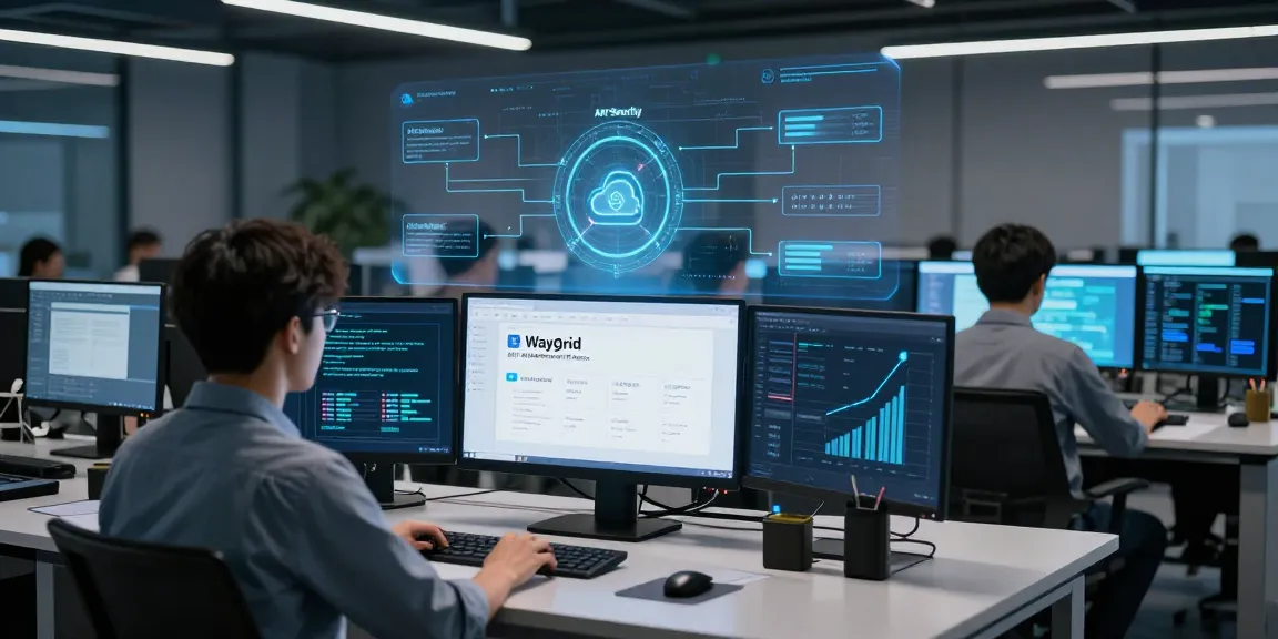 Waygrid's API management platform interface for secure cloud computing and AI technology.
