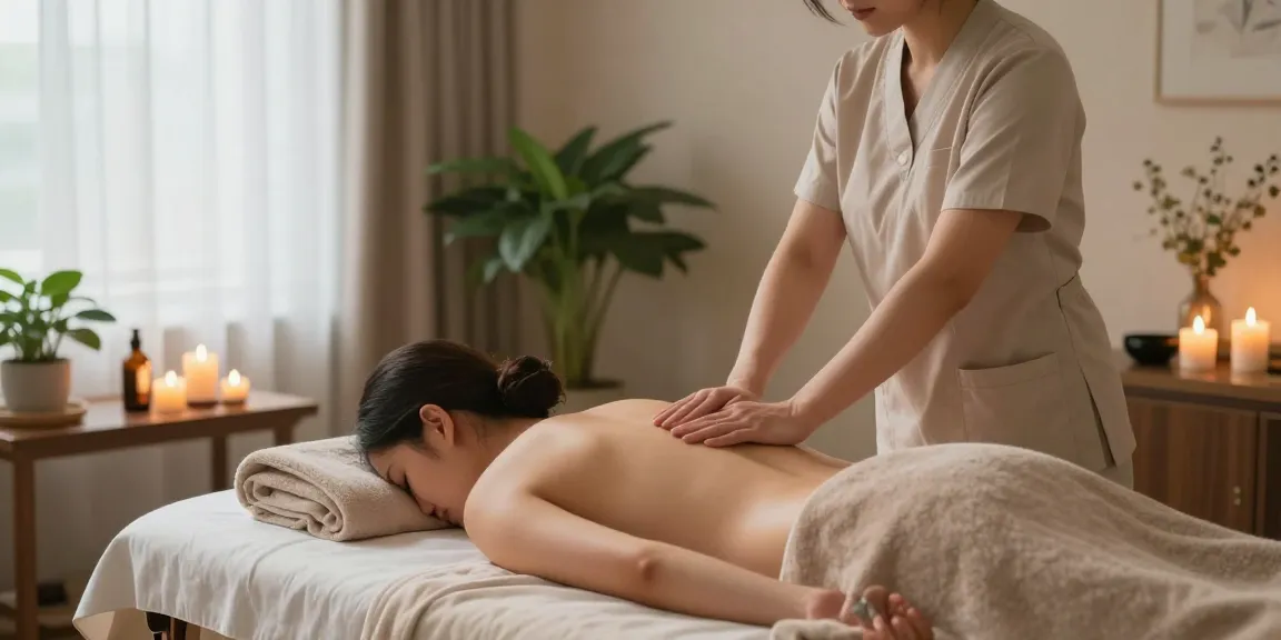 Experiencing relaxation at https://www.makangs.com/ Swedish massage therapy with soothing ambiance and natural light.