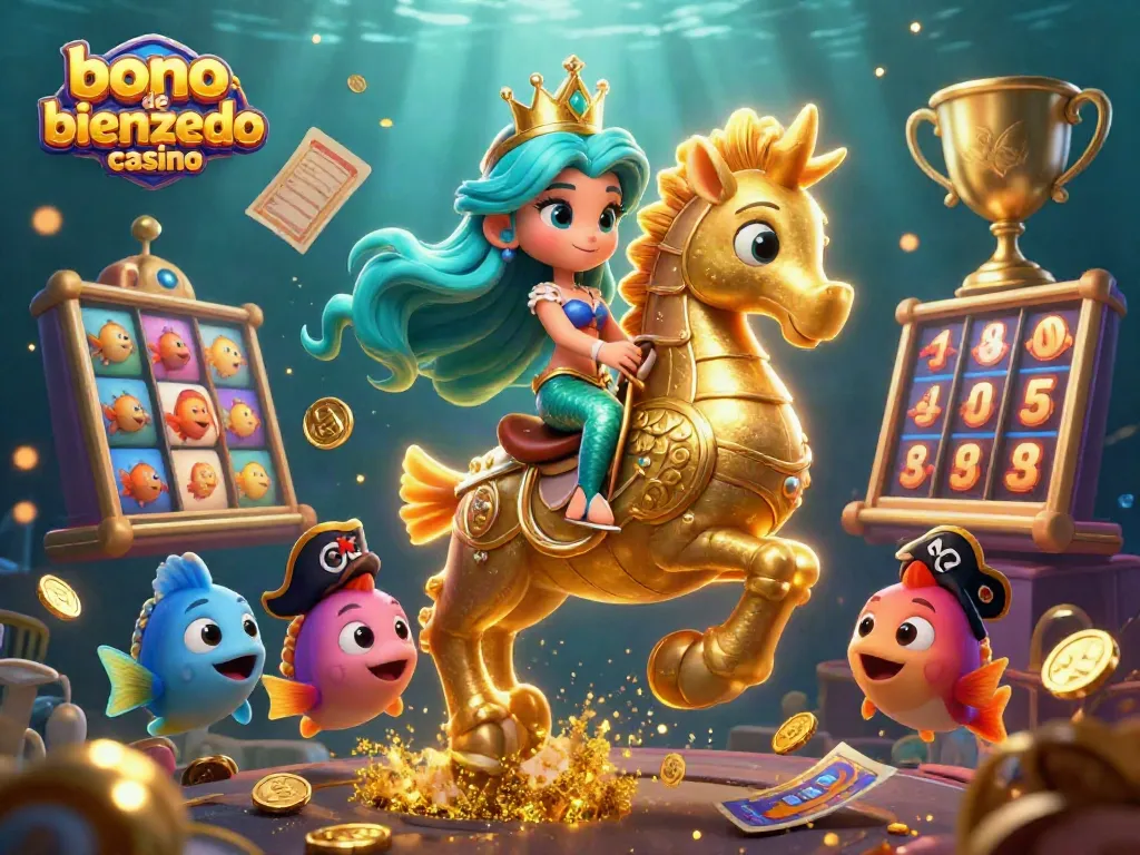 Disfruta del bono de bienvenida casino mientras juegas en un emocionante entorno submarino lleno de diversión.