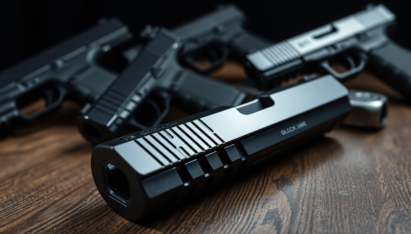 Showcasing high-quality glock 17 slides with detailed craftsmanship and sleek designs.