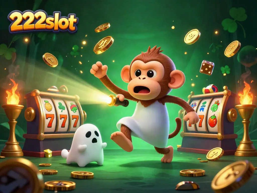 Gali kesenangan permainan slot 222slot di tengah hantu dan koin emas yang berputar