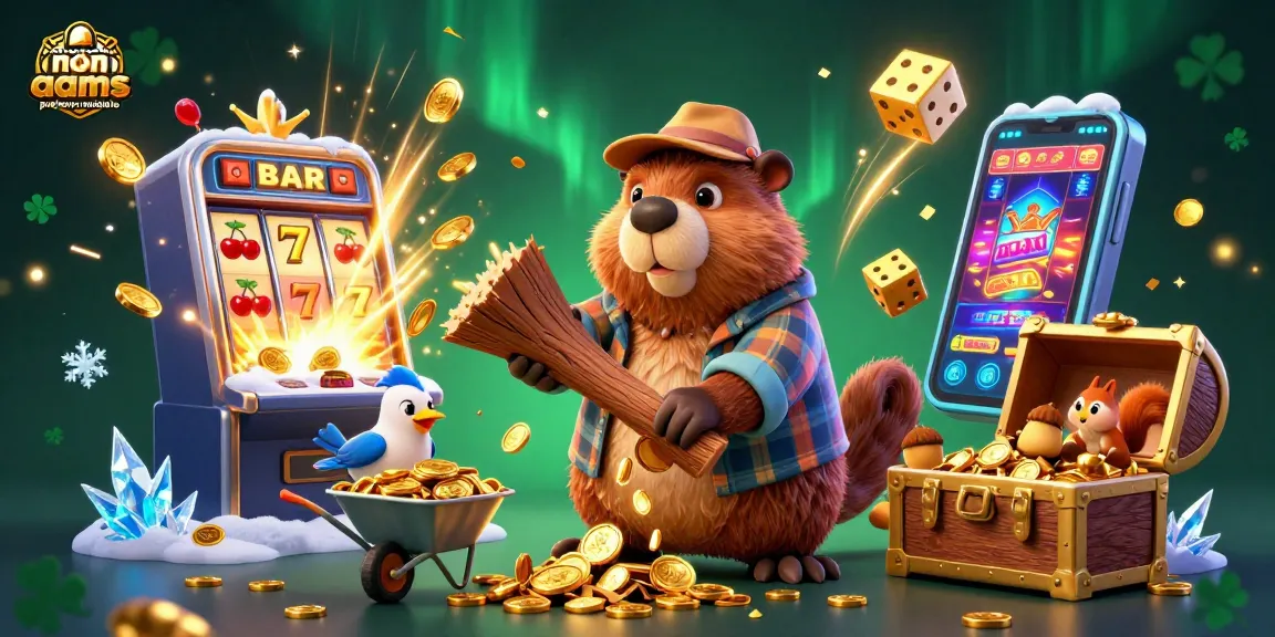 Gioca e vinci nei migliori casino non aams prelievo immediato, con caratteri d'animazione e simboli casinò in un ambiente vibrante.