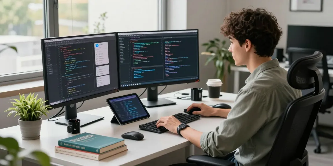 Developer configuring telegram中文 language settings in a modern tech workspace, showcasing coding and productivity.
