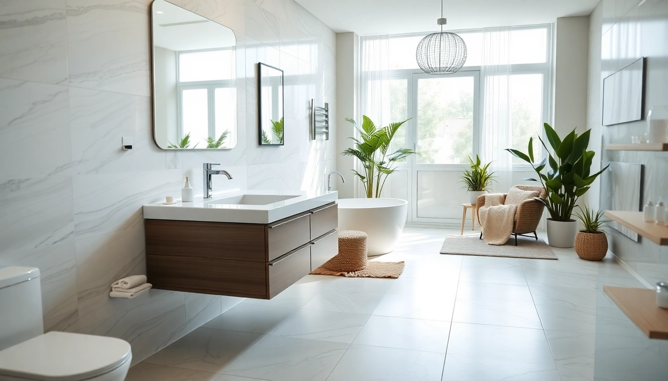 Transform your space with expert bathroom installation trafford showcasing modern design elements.