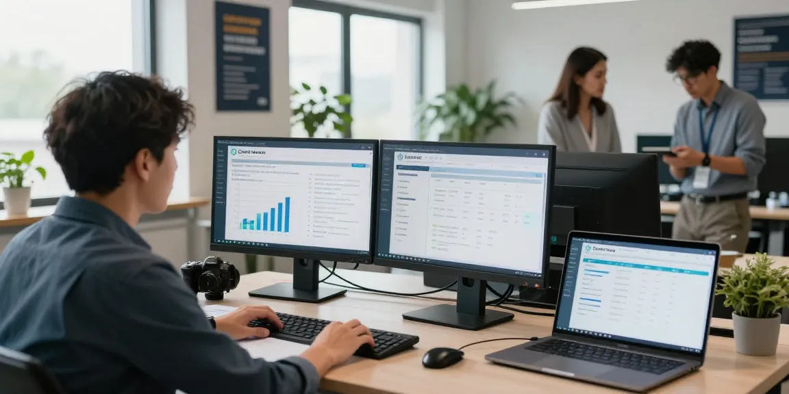 Analyzing cyber essentials cost compliance metrics in a modern office.