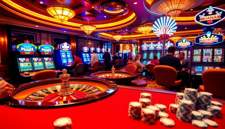Experience intense gaming at https://xx88.boats/ with poker chips and vibrant casino tables.