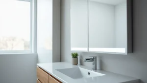 Erleben Sie den sonni Spiegelschrank mit modernem Design und LED-Beleuchtung für Ihr Badezimmer.