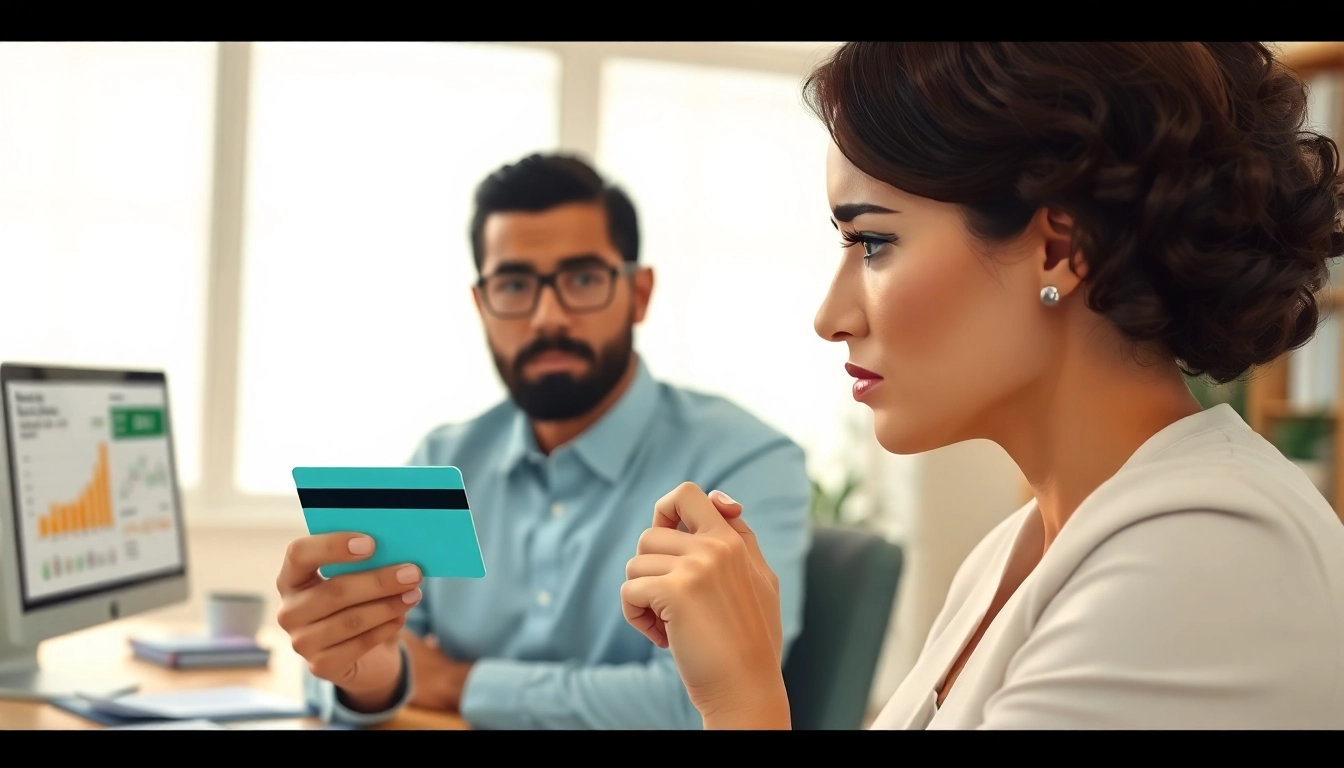 카드 한도 현금화의 방법을 상담하는 모습, 전문적인 분위기를 형성합니다.