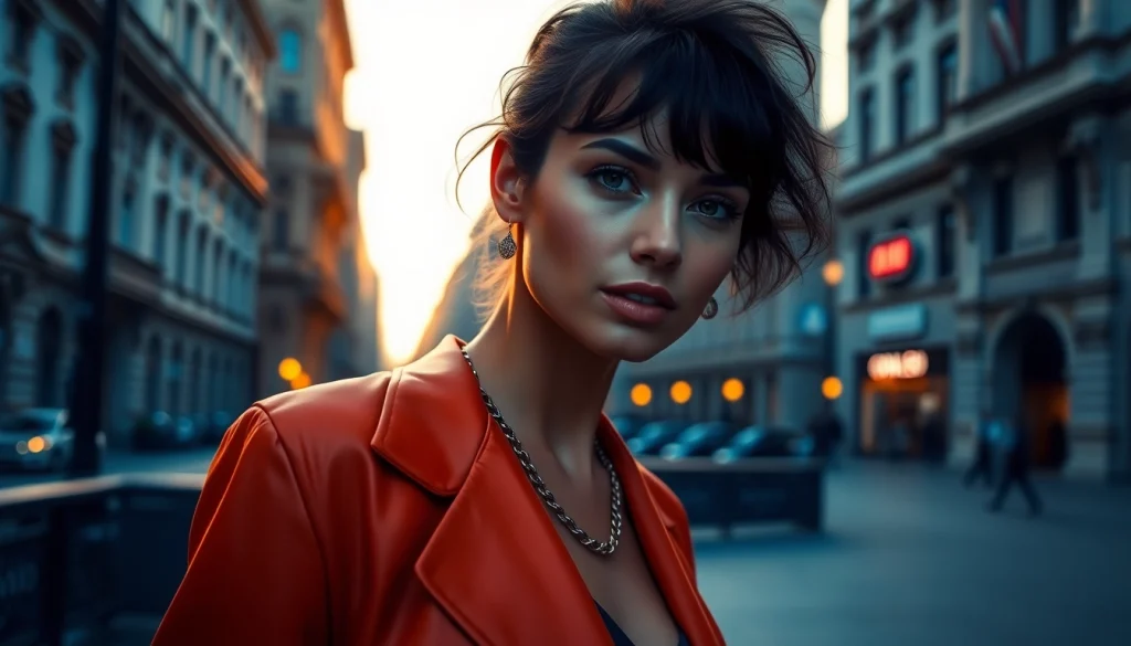 Scopri un book fotografico modelle a Milano con una modella in un contesto urbano.