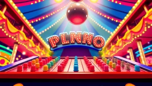 Sesuaikan plinko untuk menjatuhkan bola melalui pin cerah dan menangkan hadiah menarik