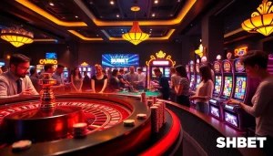 SHBET offers an electrifying casino experience with dynamic games like slots and poker.
