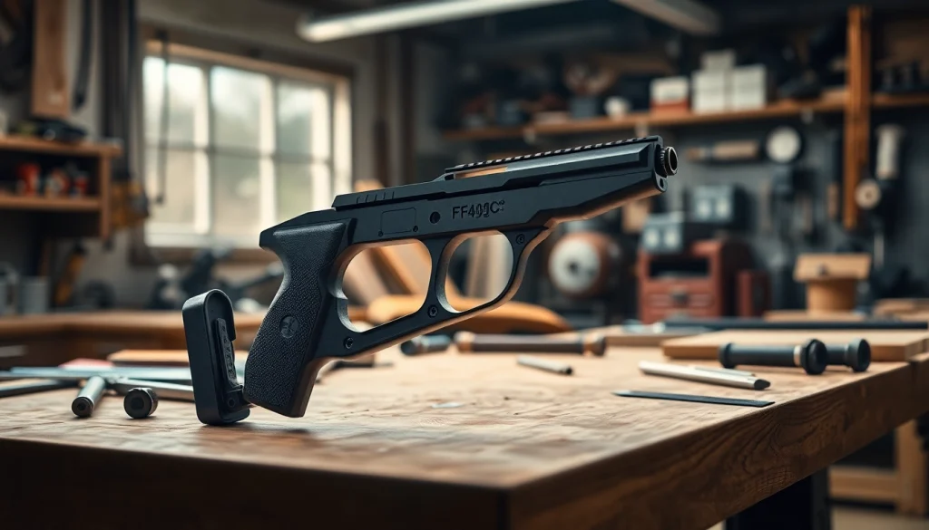 High-quality pf940c frame​ showcased with detailed features in a well-lit workshop.