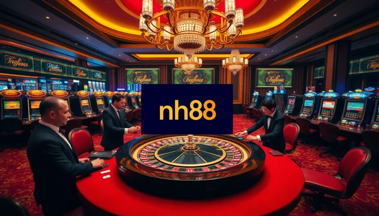 nh88 casino players placing bets at roulette table in an elegant environment