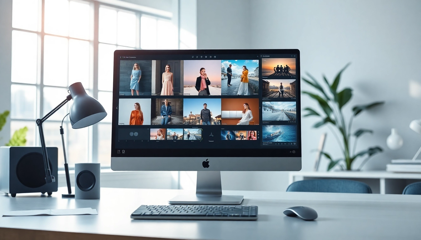 Advanced nano banana AI image editing interface in a modern workspace.