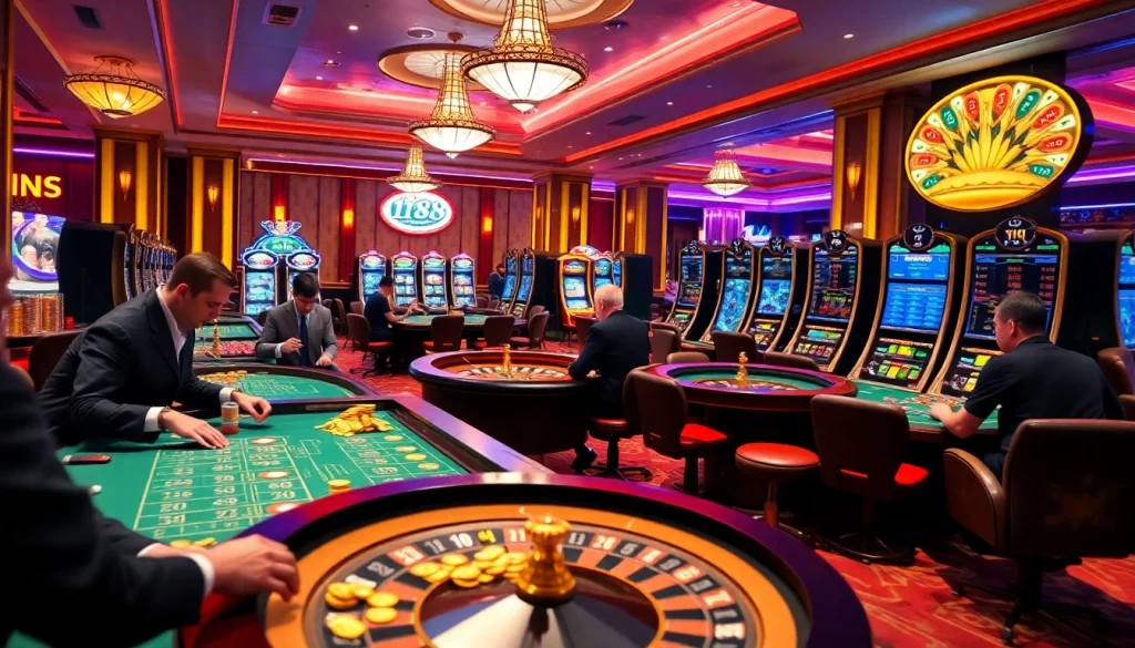 Experience the excitement of the casino world with https://1j88com/ as players engage in high-stakes games.