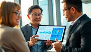 신용카드 현금화 방법을 논의하는 전문 금융 상담사와 고객의 장면