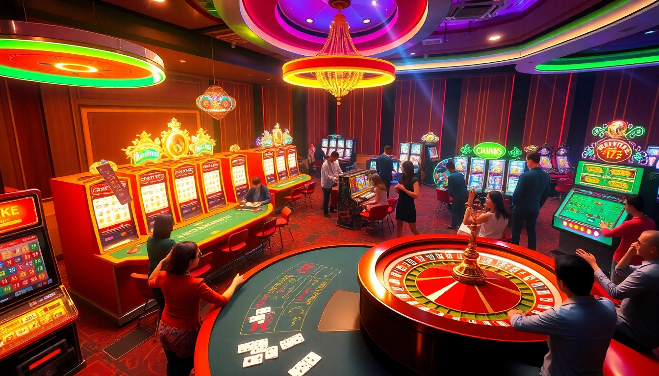 Experience the excitement of a high-stakes casino showcasing popular hentai game themes.
