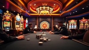 Experience the excitement of top club casino gaming with high-stakes poker and vibrant slot machines.