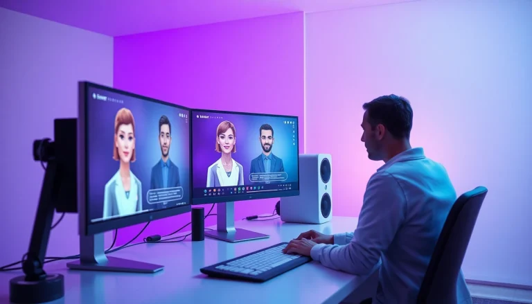 Engaging NSFW AI chatbot interaction in a modern digital workspace.