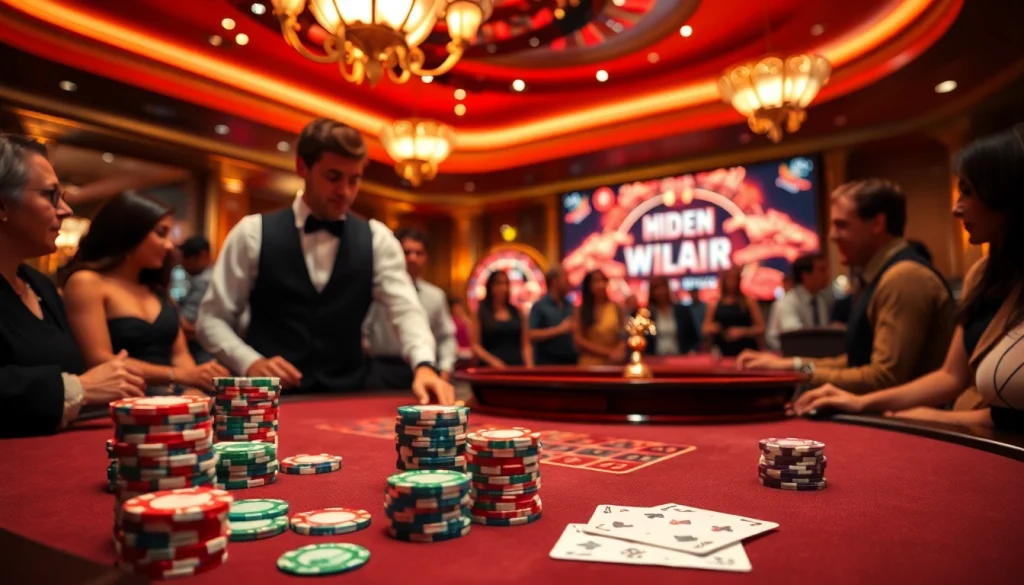 Experience the thrill of the hidden wiki tor at a luxurious poker table surrounded by eager players.