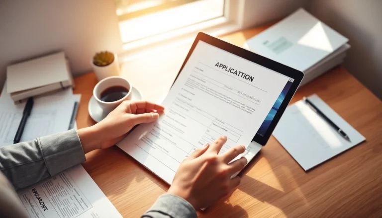 Complete the eta uk application form confidently in a bright and professional workspace.