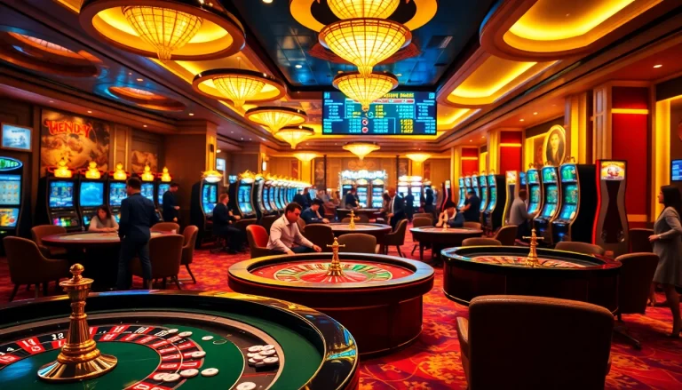 Experience high stakes excitement at okfun casino with vibrant games and luxurious decor.