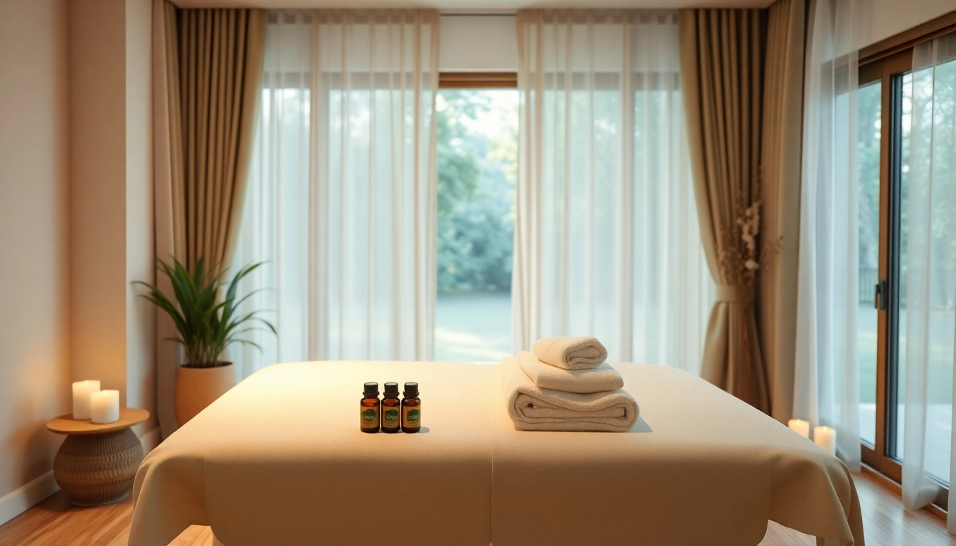 수원출장마사지를 나타내는 편안한 가정 마사지 장면으로 차분한 분위기와 전문적인 세팅이 특징입니다.