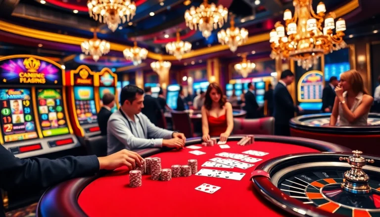 Découvrez le luxe du jeu avec des éléments de casino vibrants mettant en avant l'excitation du casino en ligne France.